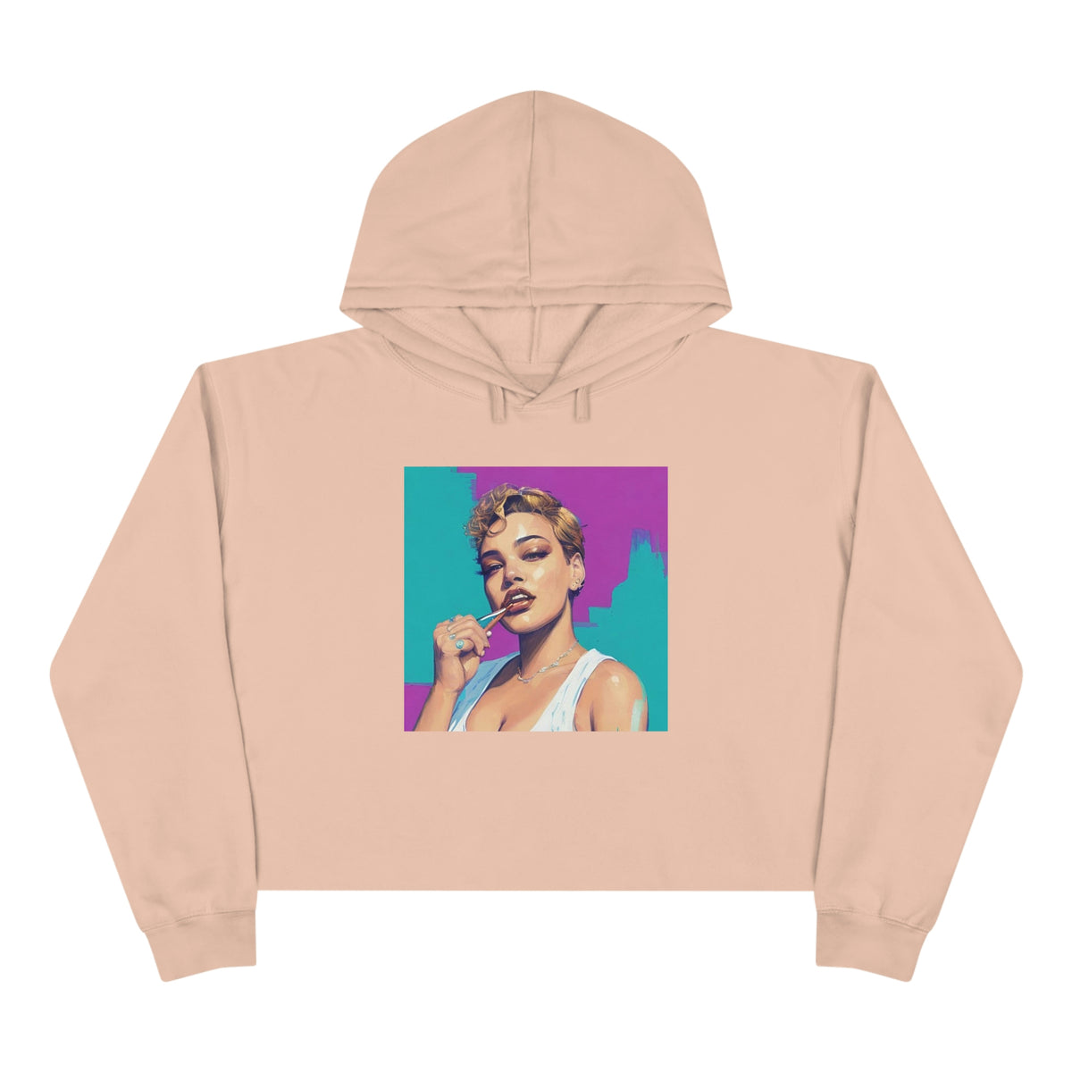 YB Cropped Hoodie – Brown Talent Agency